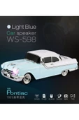 ULTRATEKNO Nostaljik Pontiac Araba 1955 Model Bluetooth Hoparlör Fm Radyo USB Tf Aux Destekli Speaker - 6
