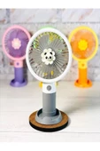 ULTRATEKNO Mini Fan Masaüstü Taşınabilir Telefon Stantlı Vantilatör 2si 1 Arada Taşınabilir Masaüstü Fan - 1