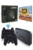 ULTRATEKNO 2.4g Kablosuz Çift Kol Retro Oyunlar 4k Game Stick 3500 Oyun Atari - 1