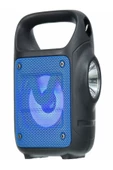 ULTRATEKNO Usb Tf Kart Fm Radyo Destekli 3" Rgb Bluetooth Hoparlör El Feneri - 5