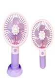 ULTRATEKNO Mini Fan Masaüstü Taşınabilir Telefon Stantlı Vantilatör 2si 1 Arada Taşınabilir Masaüstü Fan - 2