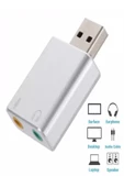 ULTRATEKNO 7.1 Kanal Usb Ses Kartı 3d Sound Ses 3.5mm Jack Girişli - Metal - 2