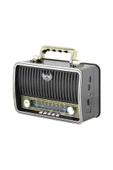 GLRTech Nostalji Tasarımlı Bluetoothlu Eskitme Radyo Md-1909bt - 1
