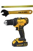 SGS Plus 5249 Akülü Darbesiz Matkap Seti 20V + İngılız Anahtarı Hediye - 1