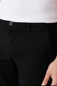 AVVA Erkek Siyah Yandan Cepli Armürlü Slim Fit Dar Kesim Esnek Chino Kanvas Pantolon E003008 - 3