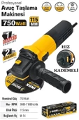 SGS  5111 Avuç Taşlama 115 Mm 750 Watt Devir Ayarlı - 1