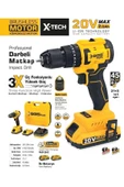 SGS 5530  Akülü Darbeli Matkap Seti 20 Volt / 2 Amper - 1