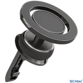 ScHitec Manyetik Araç İçi 1080 Derece Telefon Tutucu Siyah H504 - 2