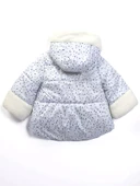 Özel Havalı Kürk Detaylı Puanlı Fermuar İçi Polarlı Kapüşonlu Kışlık İçi Peluş Kız Bebek Mont Şişme - 9