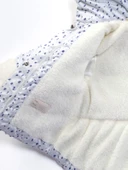 Özel Havalı Kürk Detaylı Puanlı Fermuar İçi Polarlı Kapüşonlu Kışlık İçi Peluş Kız Bebek Mont Şişme - 7