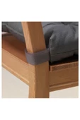 Gri Malında 40/35x38x7 Cm Sandelye Minderi Gri Cırt Cırt Bantlı 2 Yıl 1 - 3