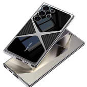 Galaxy S24 Ultra Kılıf Ultra İnce Kamera Korumalı PC + Deri Arka Yüzey  X-Pro Kapak - 8