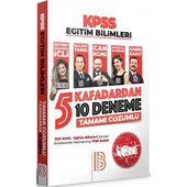 Benim Hocam Yayınları  2022 KPSS Eğitim Bilimleri 5 Kafadardan 10 Deneme Tamamı Çözümlü - 1