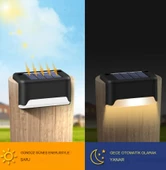 QASUL Su Geçirmez  Solar Lamba Gün Işığı, Güneş Enerjili Bahçe Yolu Led Aydınlatma  4 ADET - 2
