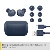 Jabra Elite 3 TWS Lacivert Kulak İçi Bluetooth Kulaklık - 7