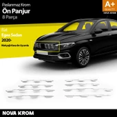 Fiat Egea SD Krom Ön Panjur 8 Prç 2020 Üzeri - 1