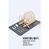 ModaCar Bulaşık Durulama Kurutma Matı Süzücü Emici D.Reohouri Design - 1
