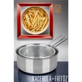 Modacar  Fritözlü Kaçerola Multi Kullanım Çelik 20 CM - 1