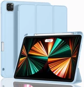Apple iPad Pro 11inç M4 2024 Kılıf Pen Charge Kalem Bölmeli A2836 A2837 A3006 - 3