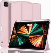 Apple iPad Pro 11inç M4 2024 Kılıf Pen Charge Kalem Bölmeli A2836 A2837 A3006 - 7