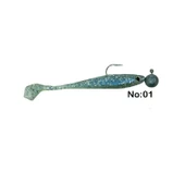 Captain Dagi Duck Shad 9cm +Jig head 17gr  Modifiyeli Hazır Silikon Yapay Yem - 2