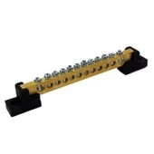 MUTLUSAN 18+2 20li Ayaklı Pano Topraklama Ve Nötür Klemensi 80A (6.5X9mm 20 Delikli) - 1