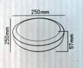 LED 15W Glop Armatür Beyaz Işık BEYAZ Kasa 6500k Sıva Üstü IP20 - 2