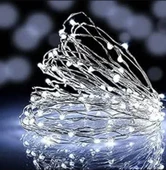 5mt Pilli Süsleme Ledi BEYAZ Peri Led (5 Metrelik Piller Hariç) - 2