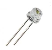 ŞEFFAF KIRMIZI MANTAR LED DİYOT 2 VOLT (1 Adet) - 1