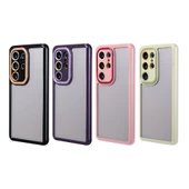 Galaxy S24 Ultra Kılıf Kamera Korumalı Renkli Kenar ve Çerçeve Tasarımlı Zore Vitamin Kapak - 5