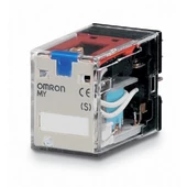 OMRON MY4IN-GS-R 12v AC Volt Kalın 14 Pinli Röle 4 Açık 4 Kapalı Kontaklı 6 Amper (14 Ayaklı Role) - 1