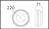 HOROZ Artos BEYAZ 20w Yuvarlak Glop Led Armatür 6500k IP65 Beyaz Işık - 2