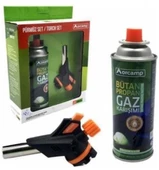 ORCAMP Çakmaklı Pürmüz Seti Kartuş Tüp + Çakmak Başlık 227gr (cx500+227) - 2