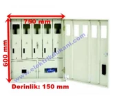 MERT 1055 S.Ü. 5 MONOFAZE SAYAÇLI OTOMATLI PANO - 1