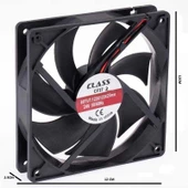 CLASS 120x120x38 Dc 24v Plastik Pano Soğutma Fanı 24 Volt - 2