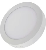 VOLTEK 24W YUVARLAK SIVA ÜSTÜ LED PANEL 3000K BEYAZ KASA - 1