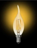 CATA 4w Rustik Led E-14 Ampul Amber Kıvrık Buji Lİnce Duy 220v 320lm - 3