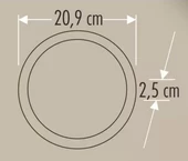 CATA 18W Yuvarlak Sıva Üstü Led Panel 6500K Beyaz Kasa - 4
