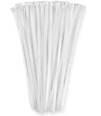 PEMSAN Klips Kablo Bağı 3.6x205 BEYAZ (100lü Paket) Kablo Cırdı - 1