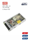 MEANWELL 24V 8,8A ADAPTÖR METAL DELİKLİ KASA 211W IP20 - 2