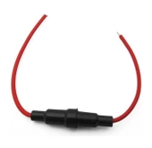 Kablolu Fuse 5x20 Beyaz Cam Sigorta Yuvası - 1