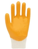 BEYBİ Pamuk Tam Kaplı İş Eldiveni Sarı KN2 NO:10 - 3