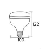 HOROZ CRYSTAL-50 50W LED Torch Ampul Beyaz Işık Yüksek Lümen 5000lm  6400K - 2