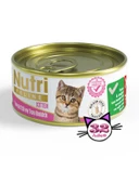 Nutri Feline 85Gr Yavru Tavuk Etli Ton Balıklı Tahılsız 32Adet Kitten Yaş Kedi Maması thumbnail 1