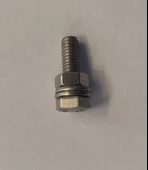 PASLANMAZ METRİK 6 KROM 25MM CİVATA+SOMUN+PUL - 3
