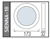 HOROZ 18W YUVARLAK SIVA ÜSTÜ LED SPOT BEYAZ KASA 7000K - 2