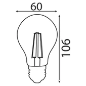 HOROZ 10W RUSTİK LED AMPUL E-27 6400K BEYAZ - 2