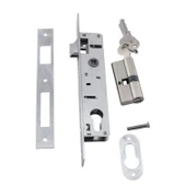 Dar Kilit Standart PVC Ahşap Kapı Gömme Kilit Gövde Kilidi Gövdesi Silindirli Barelli Yale 20 mm - 6