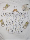 Müslin Bebek Çocuk Pançosu %100 Pamuk - 1