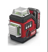 FLEX  Alc 3/360-g/r 10.8 Alıcı Modlu 360 Derece Çapraz Çizgili Yeşil Işıklı - 2